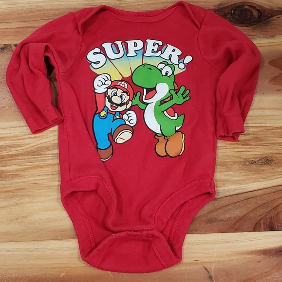 Nintendo One Pieces Super Mario Bros Onesie Poshmark